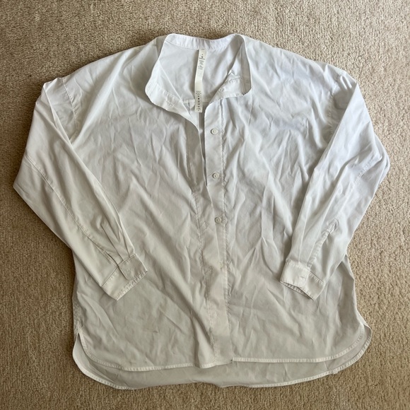 White Button-Up Shirt - Picture 1 of 6